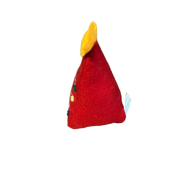 Vintage Christmas Decor Ornaments Stuffd Plush Elf Santa Candy Cane Tree Holiday - Picture 9 of 14